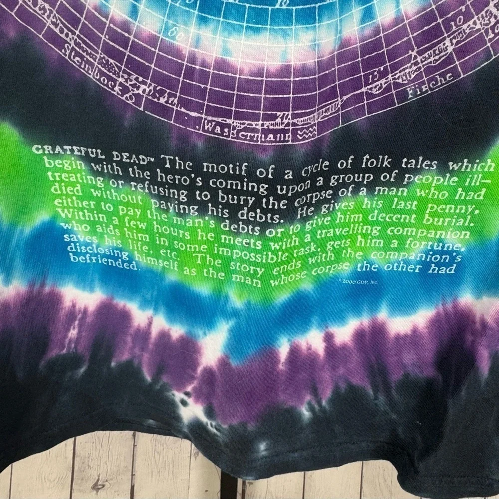Liquid Blue Grateful Dead Tie Dye Short Sleeve T-Shirt Size Medium